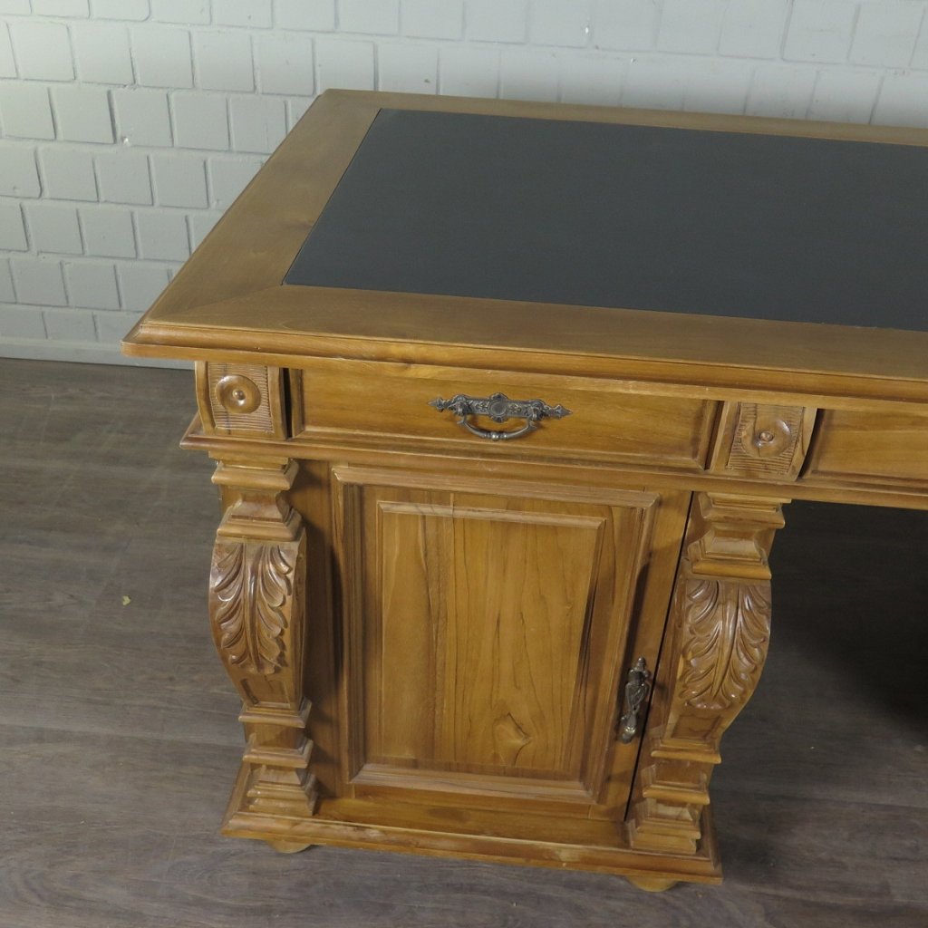 Schreibtisch Teakholz 1,90 m