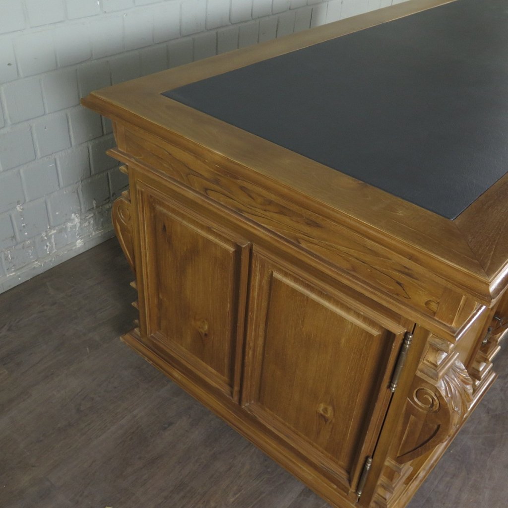 Schreibtisch Teakholz 1,90 m