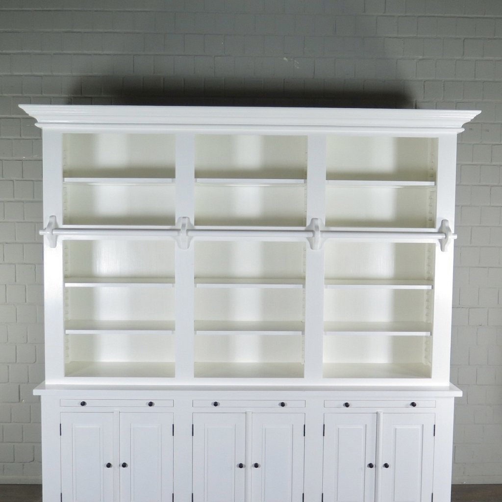 Bibliotheksschrank Wandregal 2,40 m Teakholz