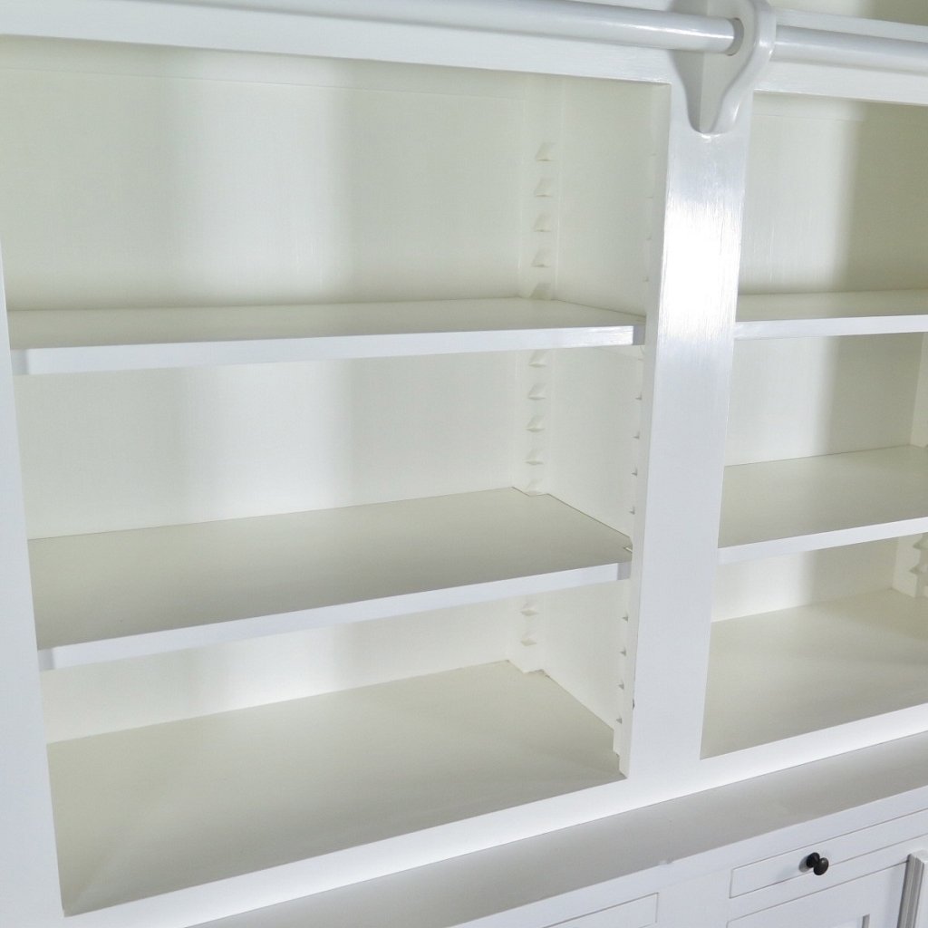 Bibliotheksschrank Wandregal 2,40 m Teakholz