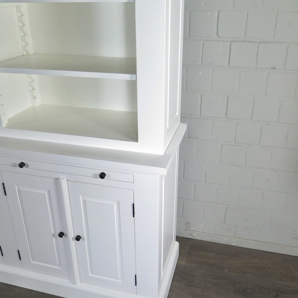 Bibliotheksschrank Wandregal 2,40 m Teakholz