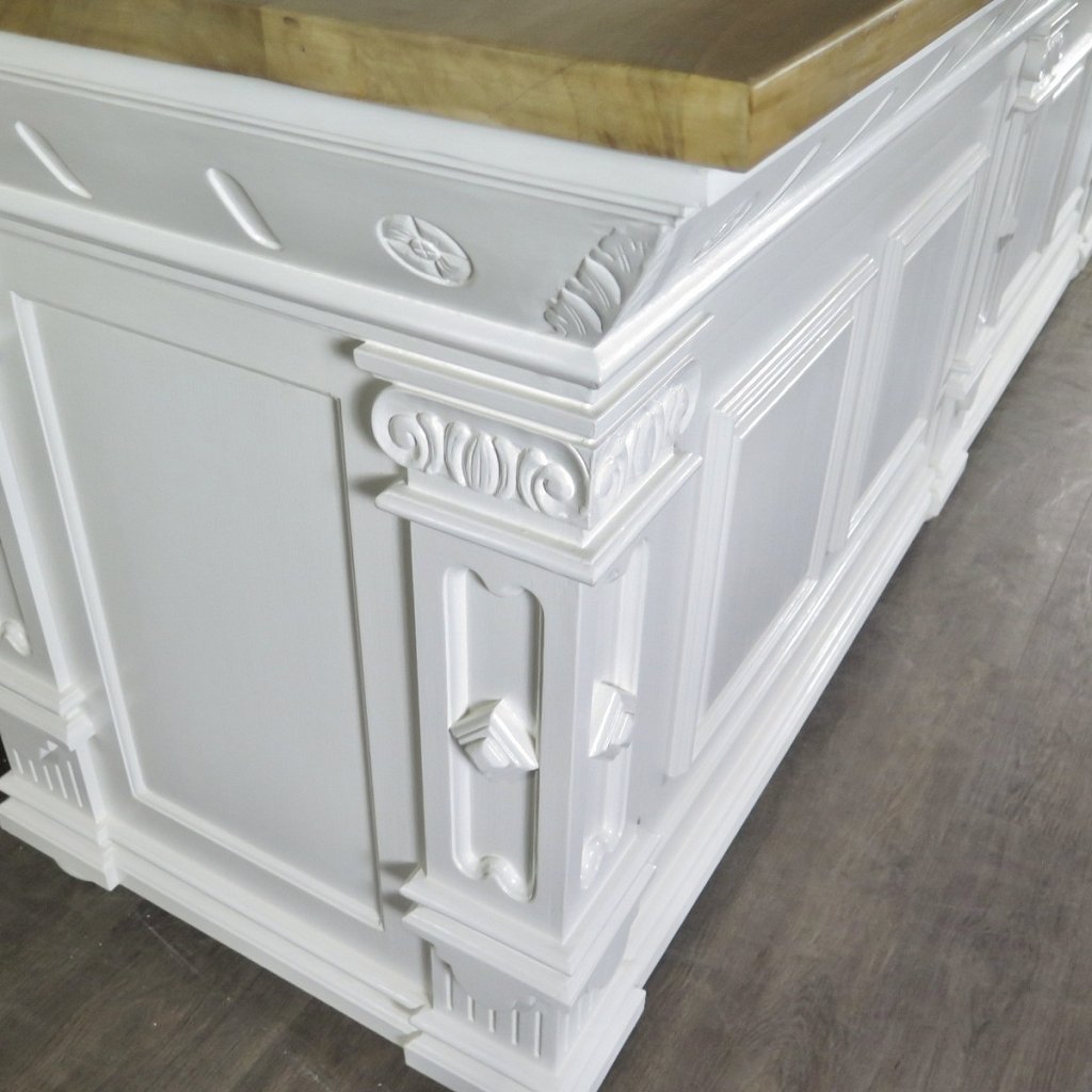 Theke Tresen Bella Elegance 2,60 m Teakholz