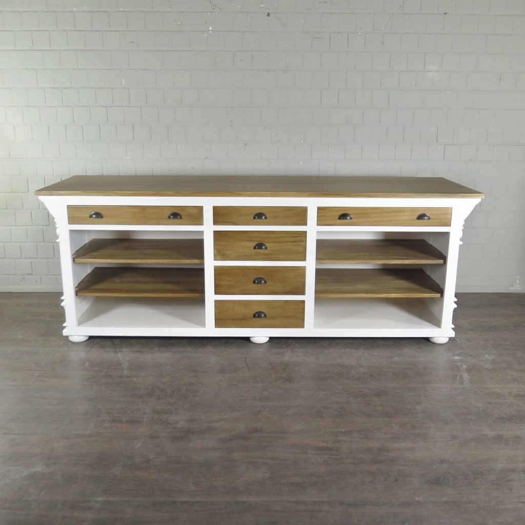 Theke Tresen Bella Elegance 2,60 m Teakholz