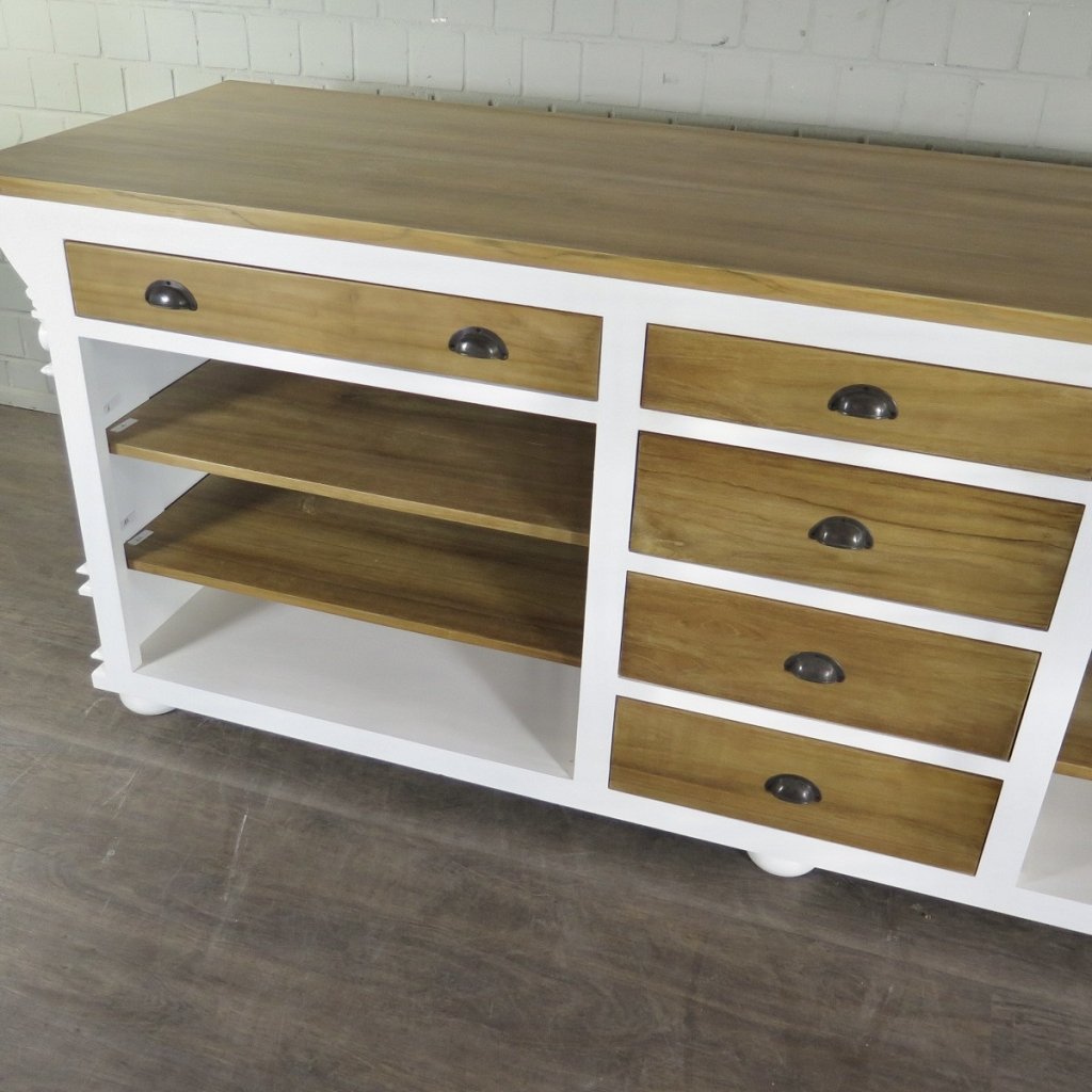 Theke Tresen Bella Elegance 2,60 m Teakholz