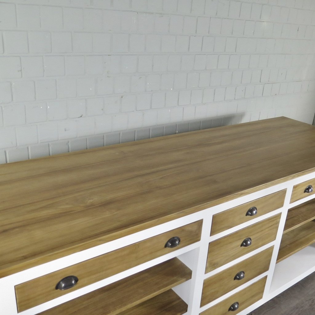 Theke Tresen Bella Elegance 2,60 m Teakholz