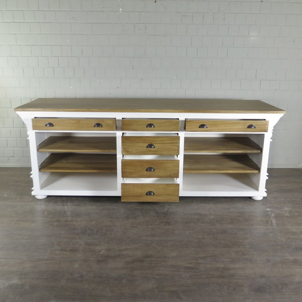 Theke Tresen Bella Elegance 2,60 m Teakholz