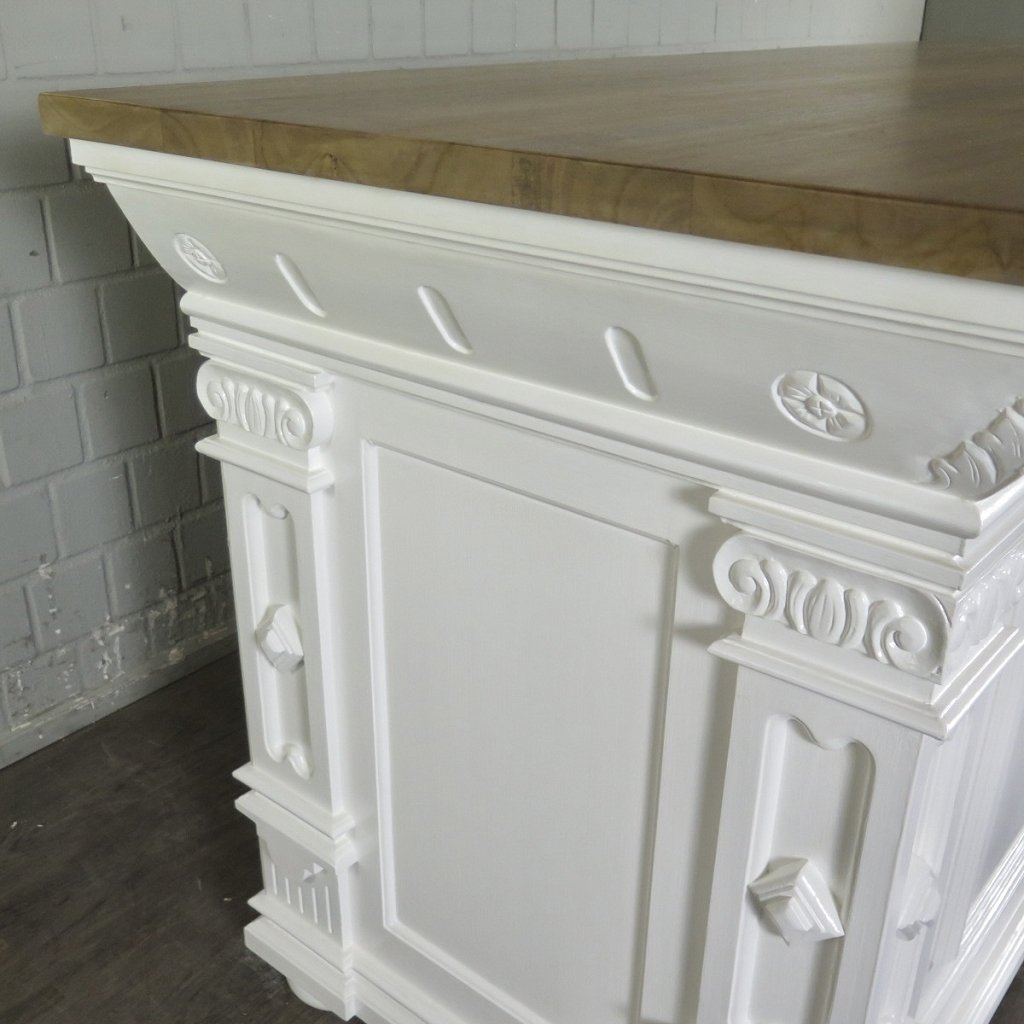 Theke Tresen Bella Elegance 2,00 m Teakholz