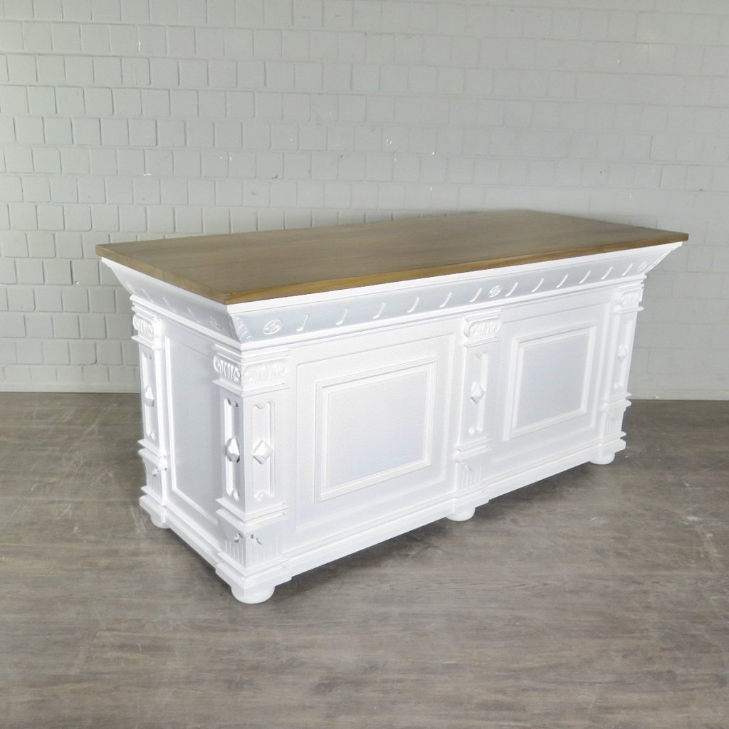 Theke Tresen Bella Elegance 2,00 m Teakholz