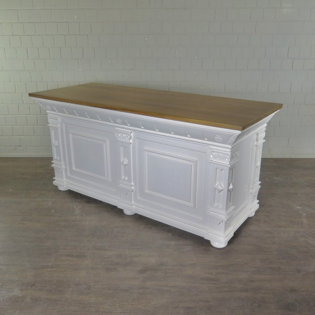 Theke Tresen Bella Elegance 2,00 m Teakholz