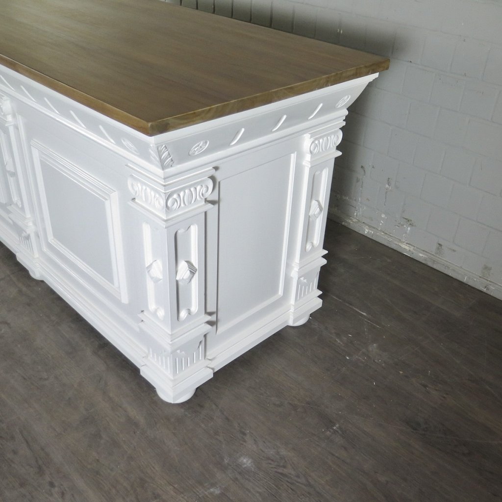 Theke Tresen Bella Elegance 2,00 m Teakholz