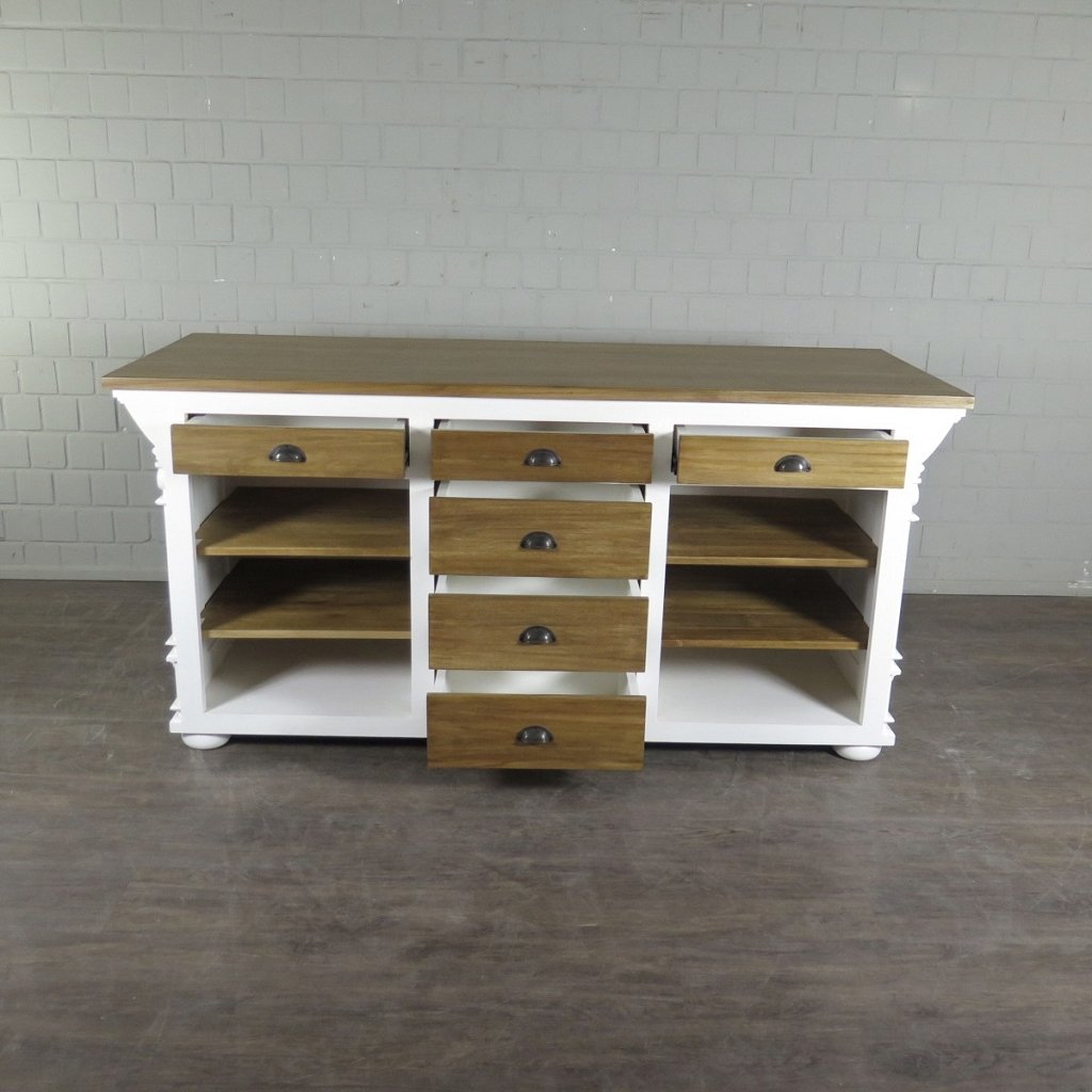 Theke Tresen Bella Elegance 2,00 m Teakholz