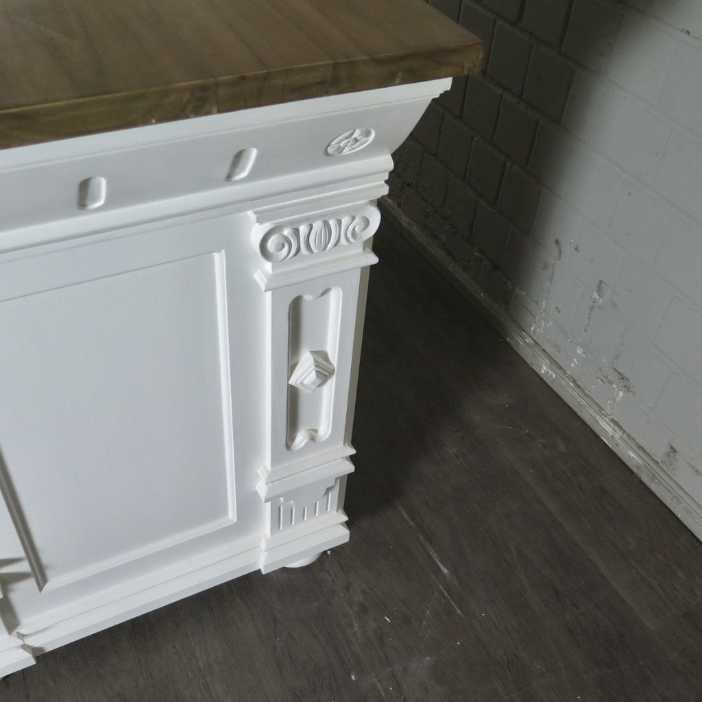 Theke Tresen Bella Elegance 2,00 m Teakholz