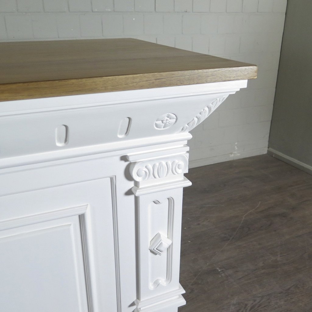 Theke Tresen Bella Elegance 2,00 m Teakholz
