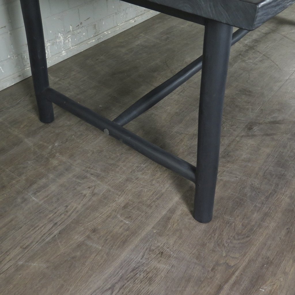 Esstisch Landhausstil Schwarz 2,40 m x 1,00 m