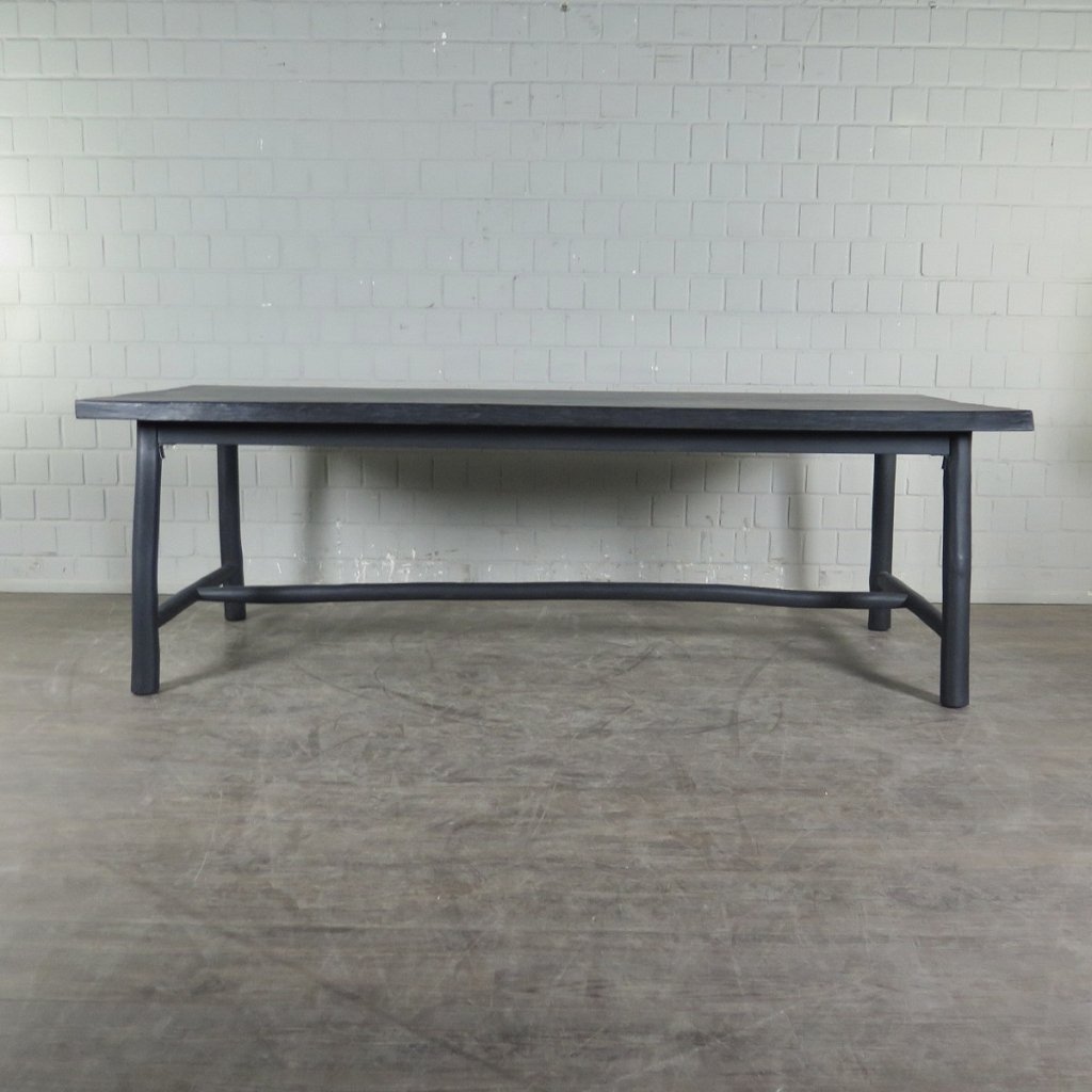Esstisch Landhausstil Schwarz 2,40 m x 1,00 m