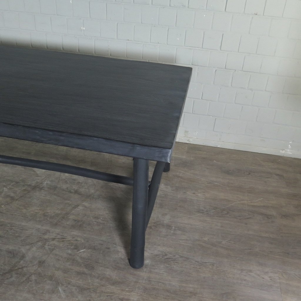 Esstisch Landhausstil Schwarz 2,40 m x 1,00 m