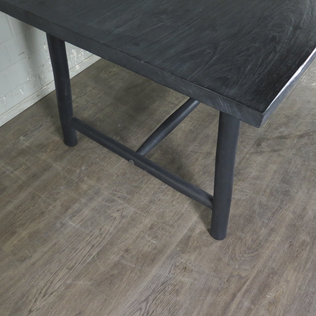 Esstisch Landhausstil Schwarz 2,40 m x 1,00 m