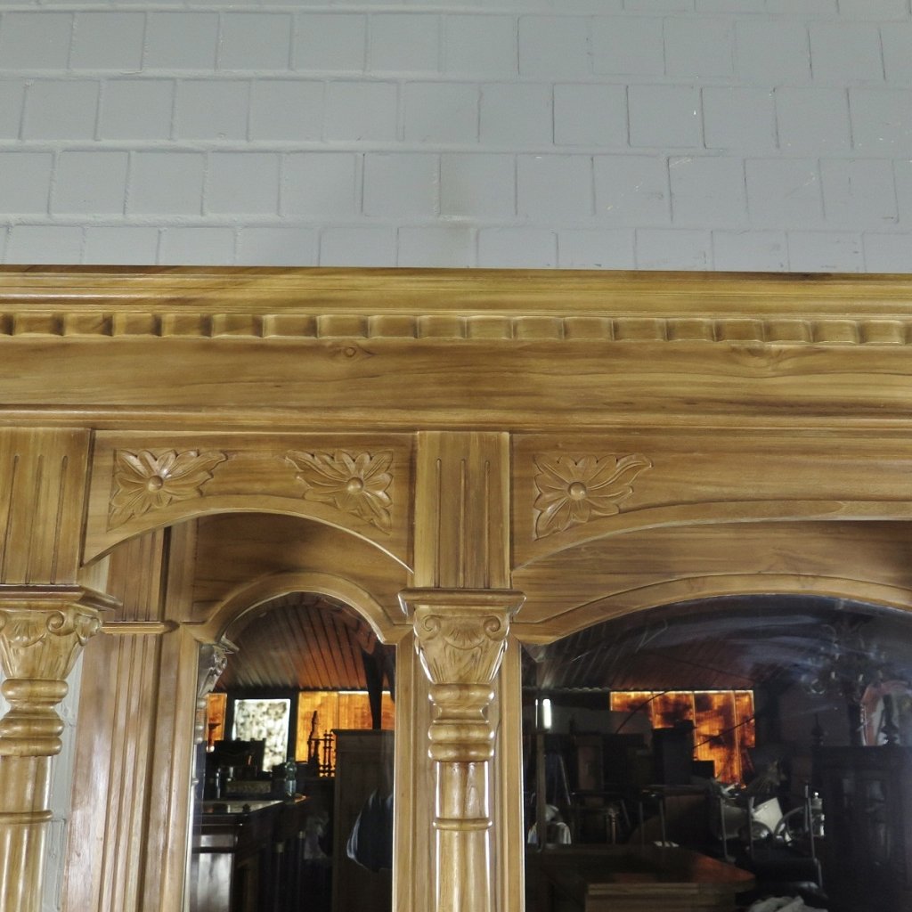 Englische Bar Theke Teakholz 2,00 m