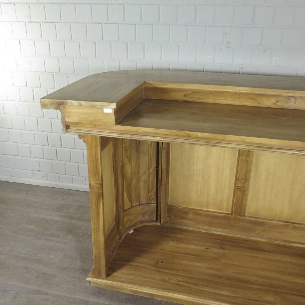 Englische Bar Theke Teakholz 2,00 m