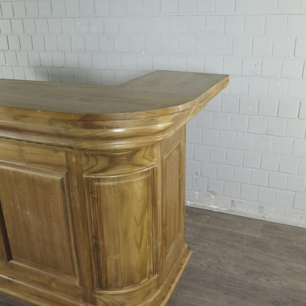 Englische Bar Theke Teakholz 2,00 m