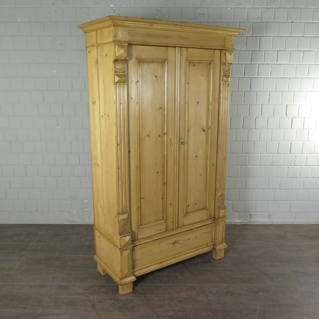 Schrank Kleiderschrank Gründerzeit 1880 Kiefer                                    