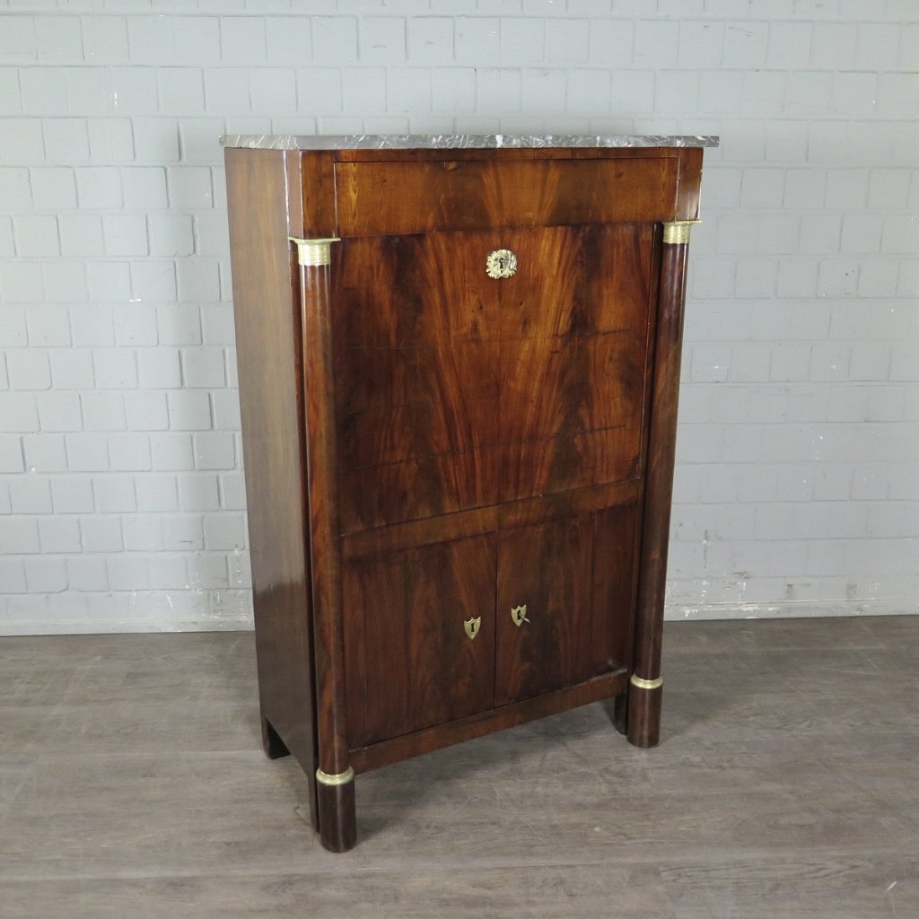 Sekretär Biedermeier 1830 Mahagoni
