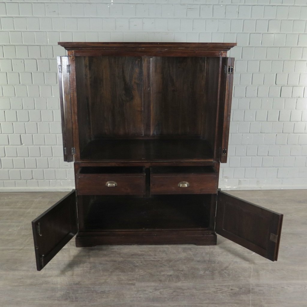 Fernsehschrank TV-Möbel Teakholz 1,20 m