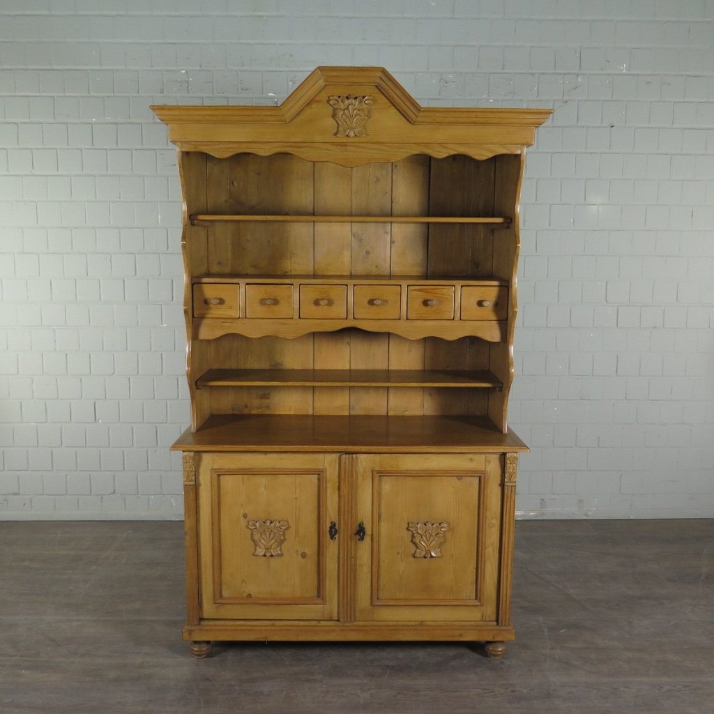 Buffetschrank Tellerschrank Jugendstil 1910 Kiefer