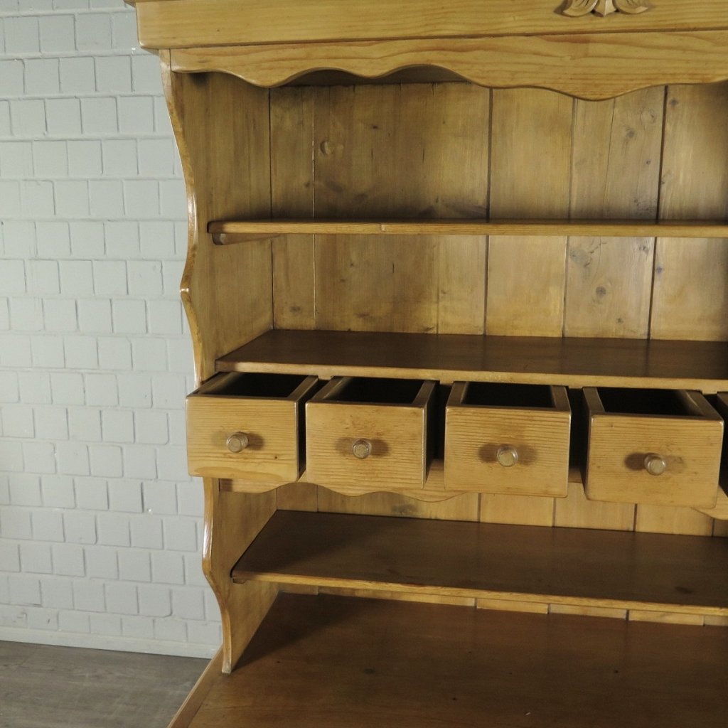 Buffetschrank Tellerschrank Jugendstil 1910 Kiefer