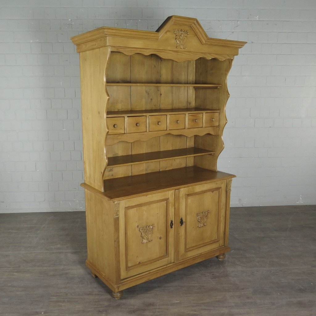 Buffetschrank Tellerschrank Jugendstil 1910 Kiefer