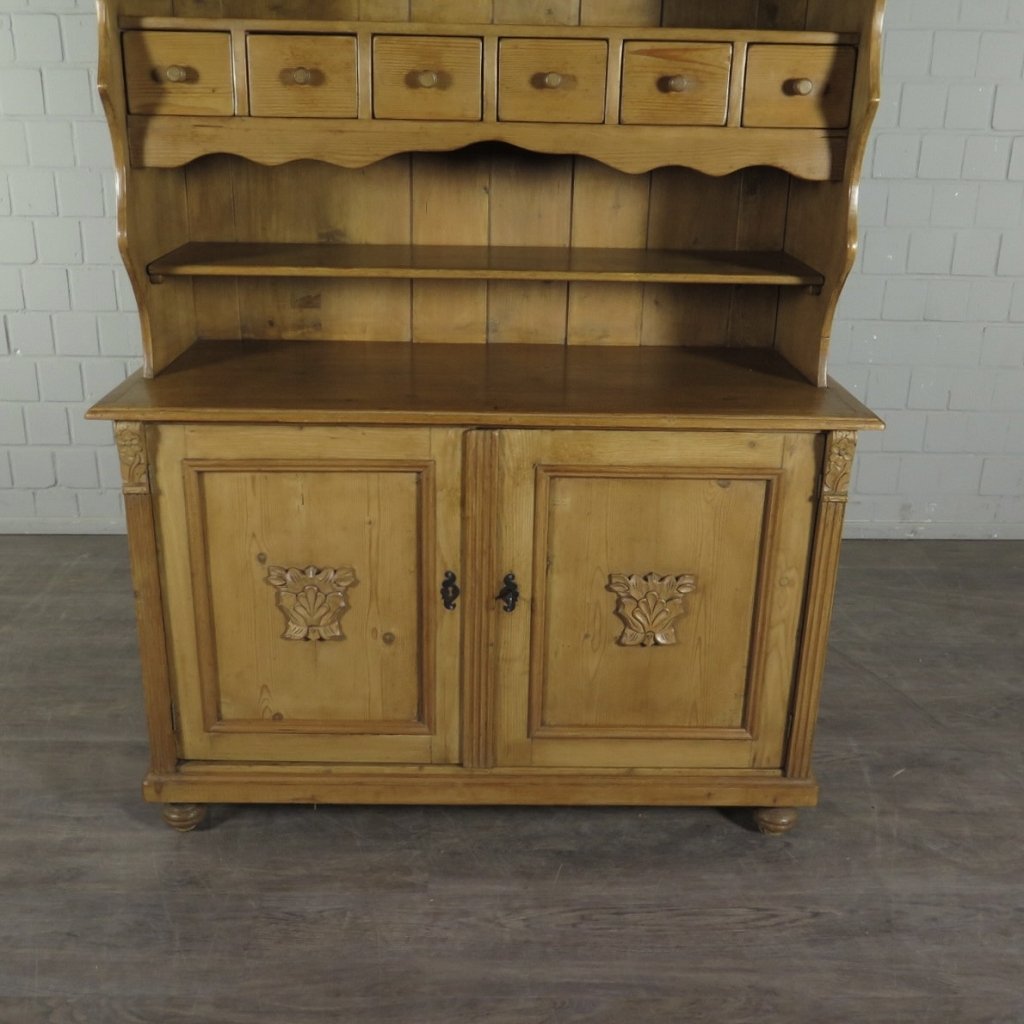 Buffetschrank Tellerschrank Jugendstil 1910 Kiefer