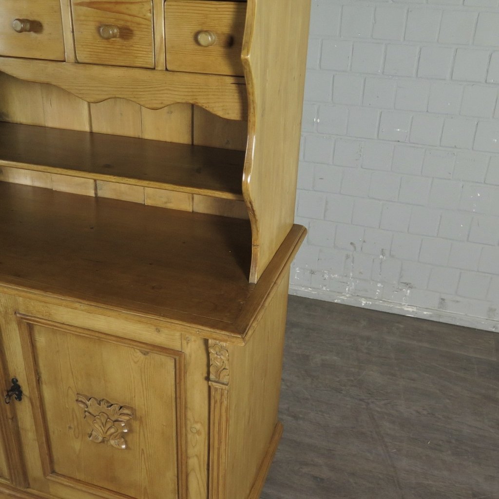 Buffetschrank Tellerschrank Jugendstil 1910 Kiefer