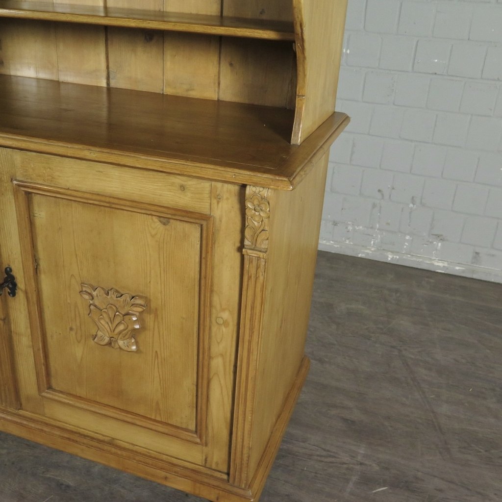 Buffetschrank Tellerschrank Jugendstil 1910 Kiefer