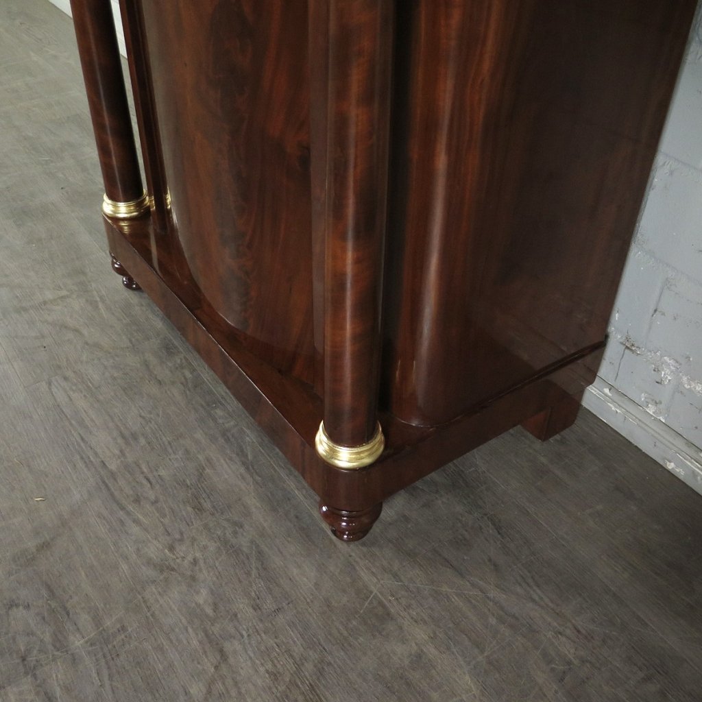 Spiegel mit Konsole Biedermeier 1830 Mahagoni