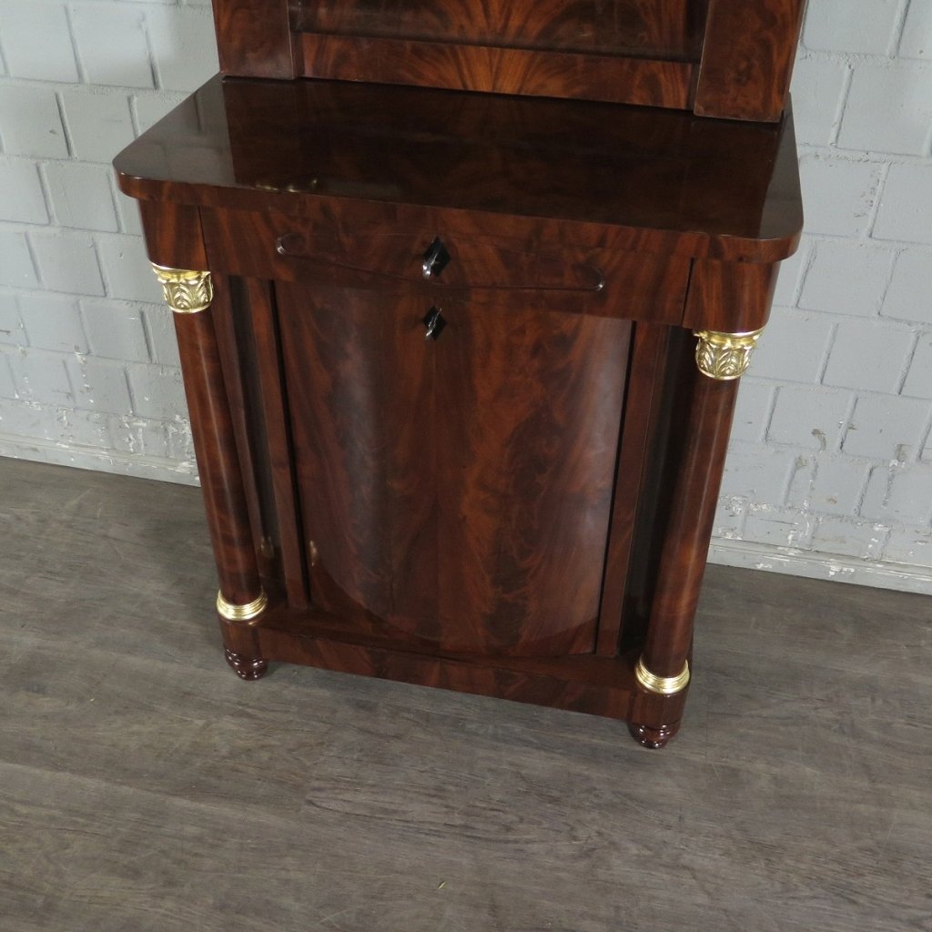 Spiegel mit Konsole Biedermeier 1830 Mahagoni