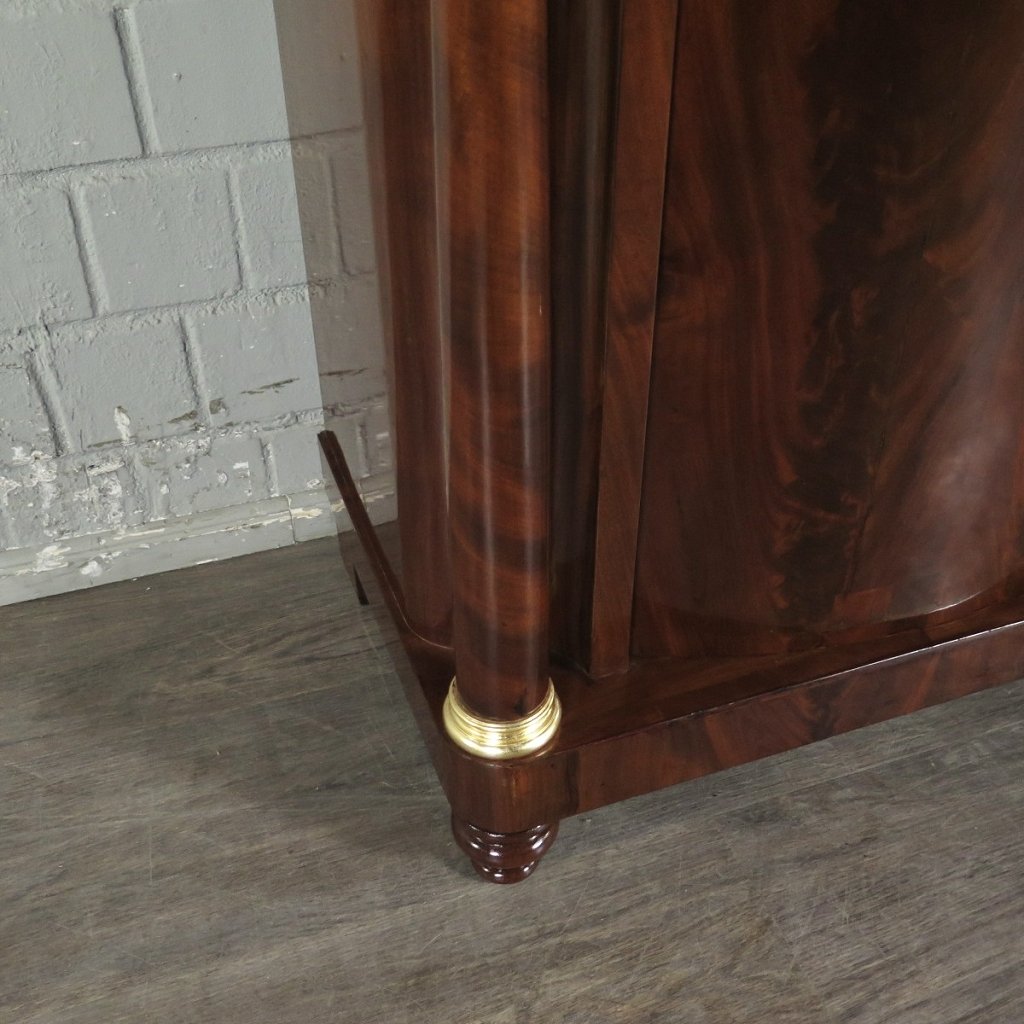 Spiegel mit Konsole Biedermeier 1830 Mahagoni