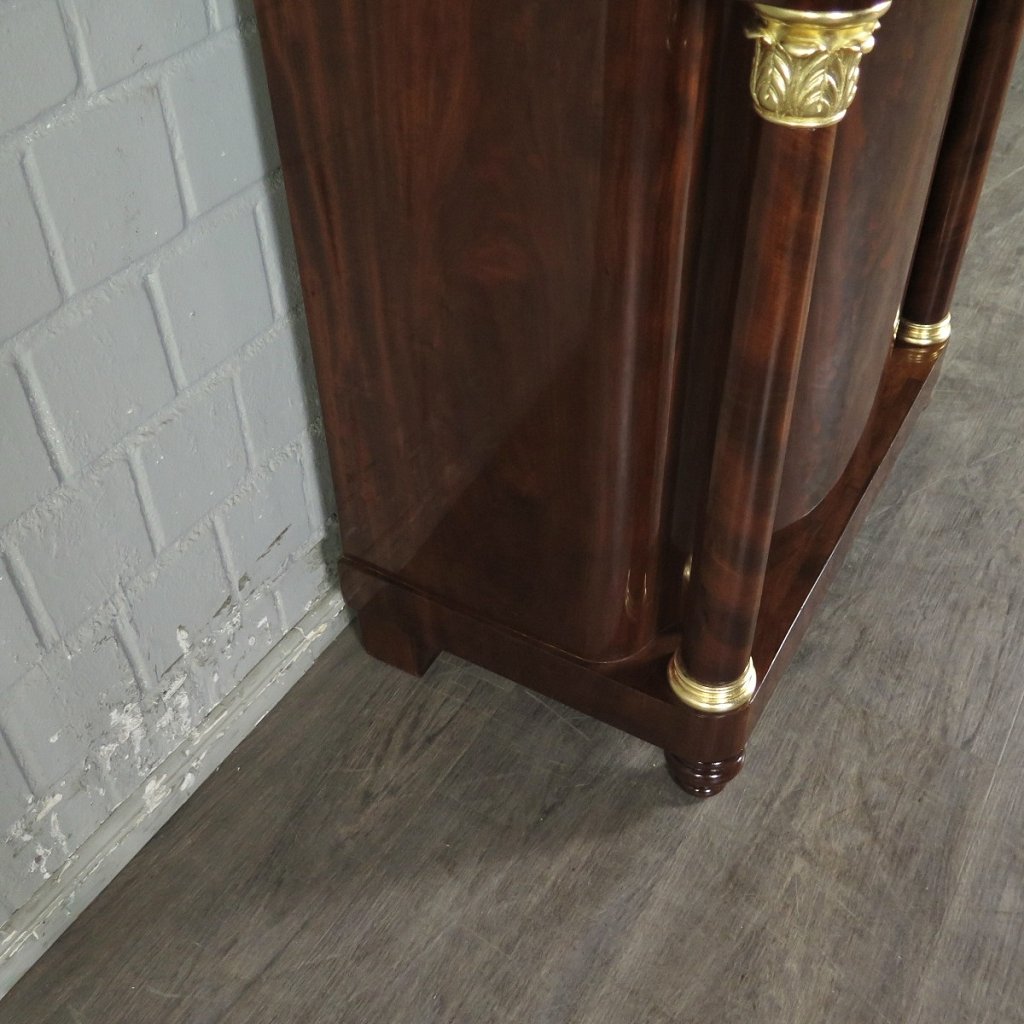 Spiegel mit Konsole Biedermeier 1830 Mahagoni