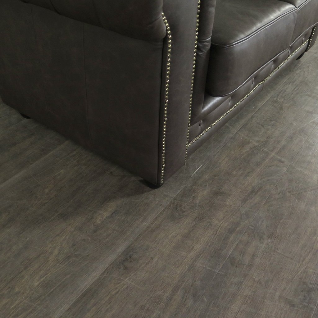 Chesterfield Couchgarnitur Leder Braun