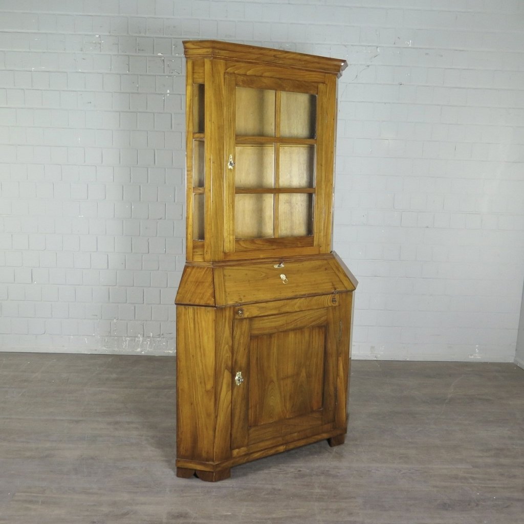 Eckschrank Sekretär Barock 1780 Kirschbaum  
