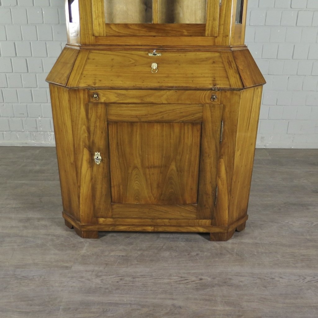Eckschrank Sekretär Barock 1780 Kirschbaum