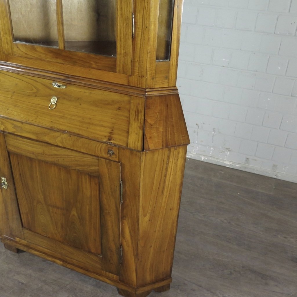 Eckschrank Sekretär Barock 1780 Kirschbaum