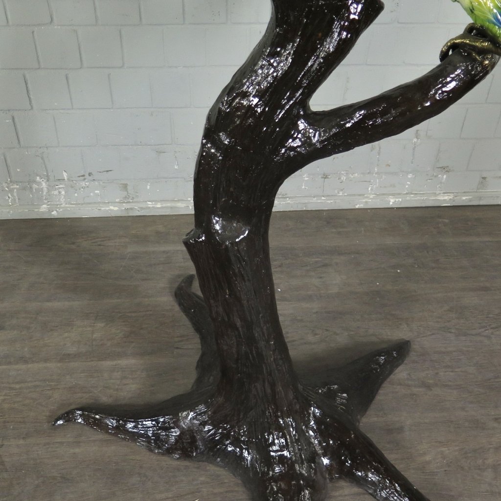 Skulptur Dekoration Ara Papageien Bronze 2,03 m
