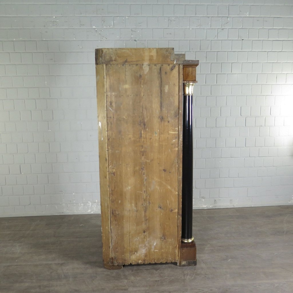 Eckschrank Eckvitrine Biedermeier 1815 Mahagoni