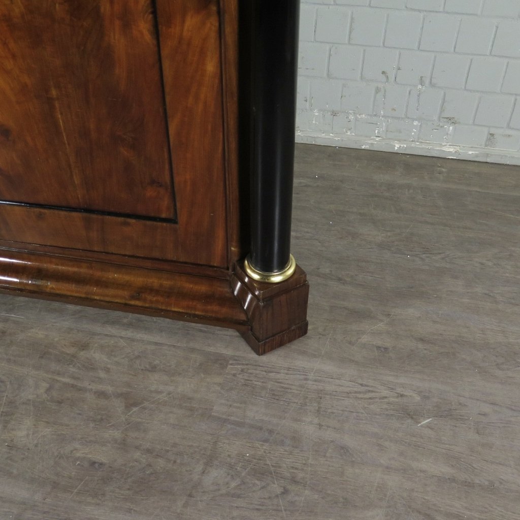 Eckschrank Eckvitrine Biedermeier 1815 Mahagoni