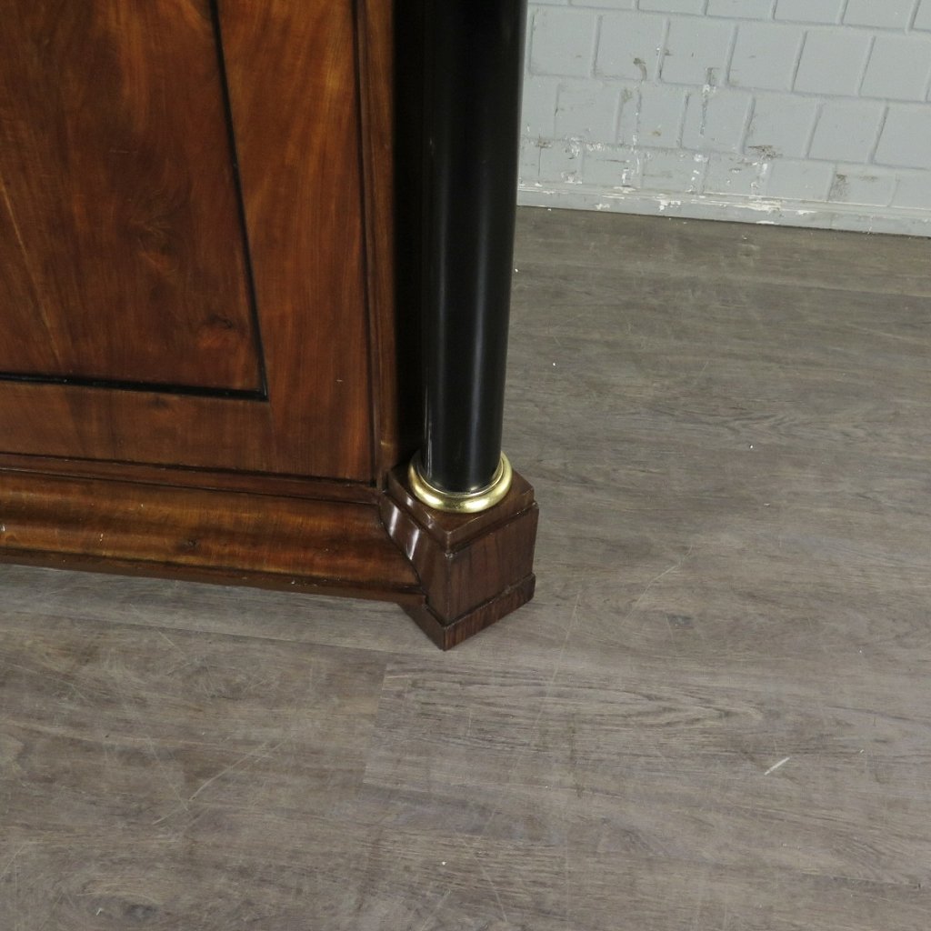 Eckschrank Eckvitrine Biedermeier 1815 Mahagoni