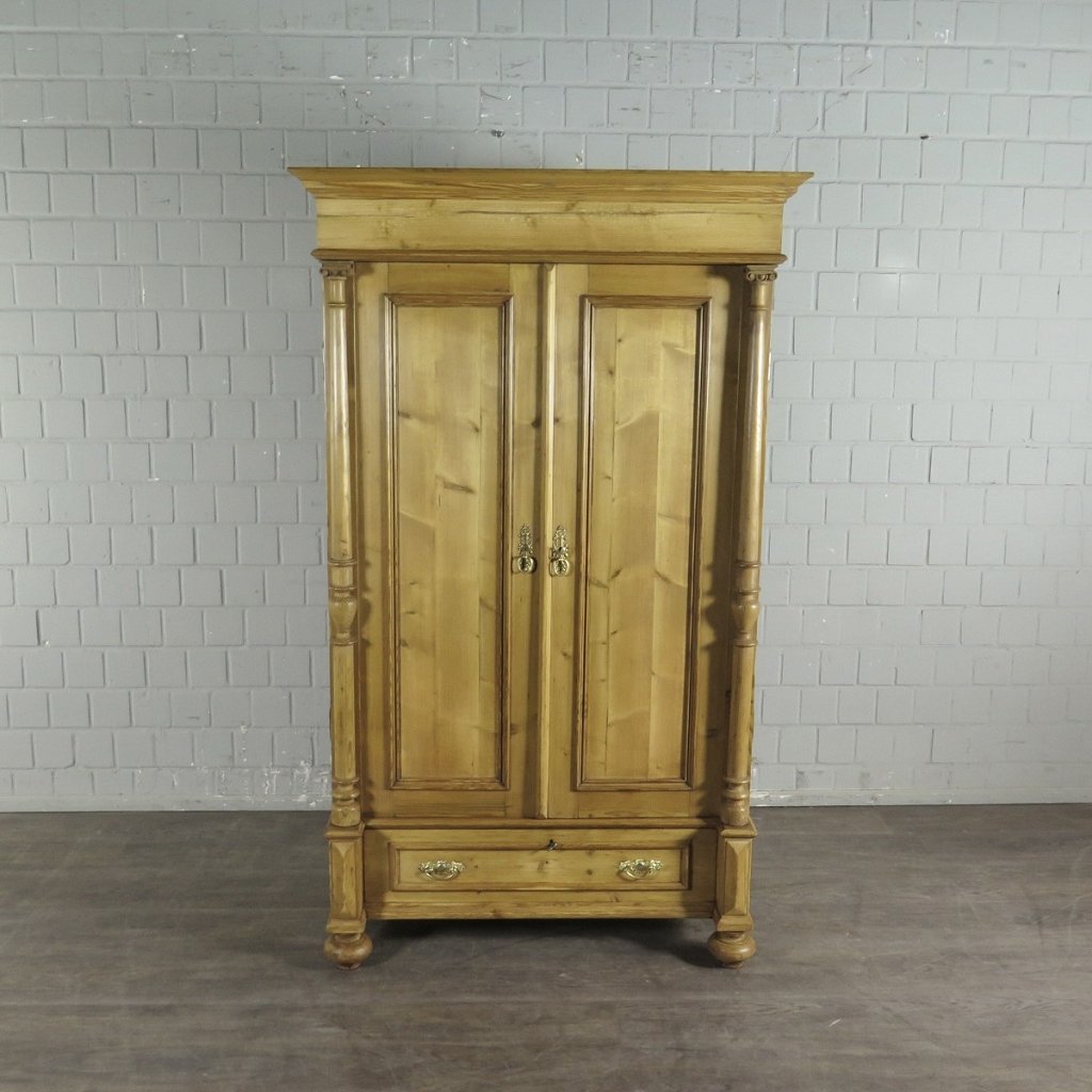 Schrank Kleiderschrank Gründerzeit 1880 Kiefer