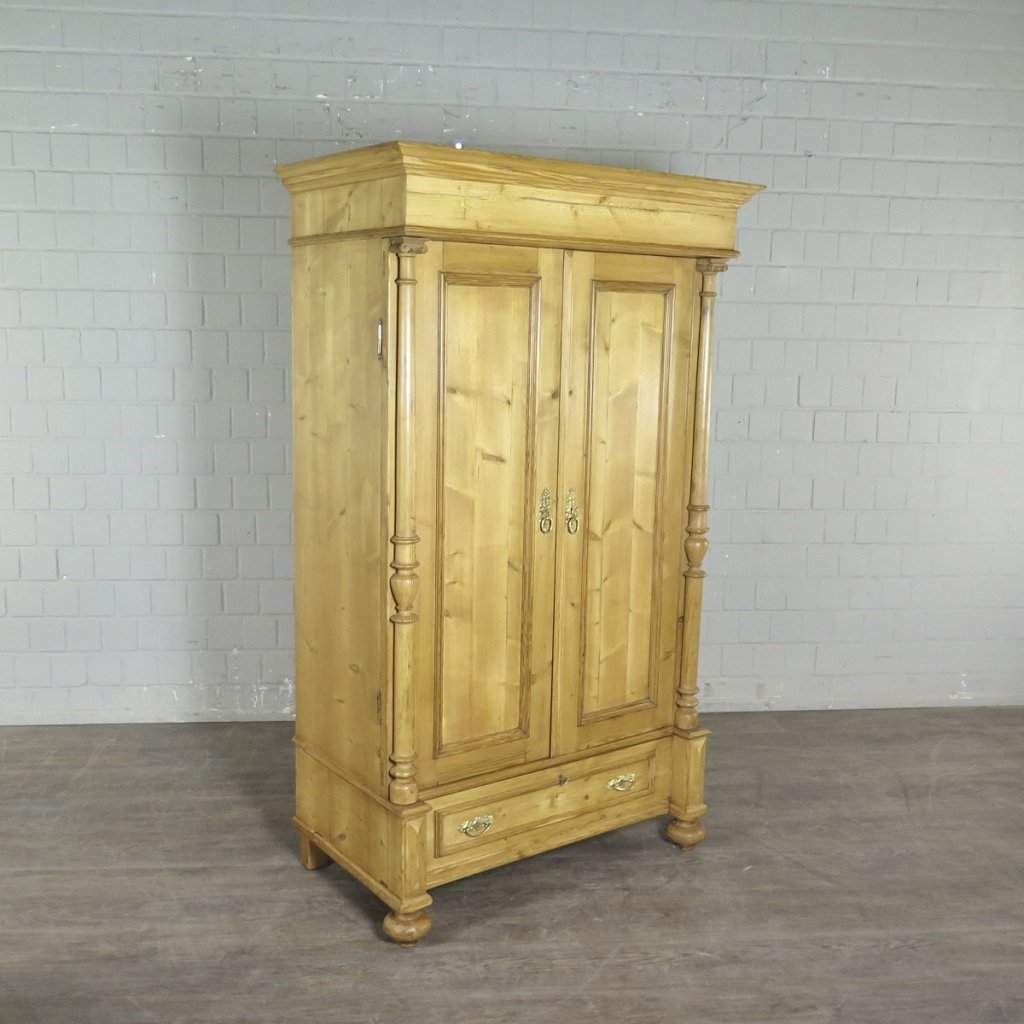 Schrank Kleiderschrank Gründerzeit 1880 Kiefer                                     
