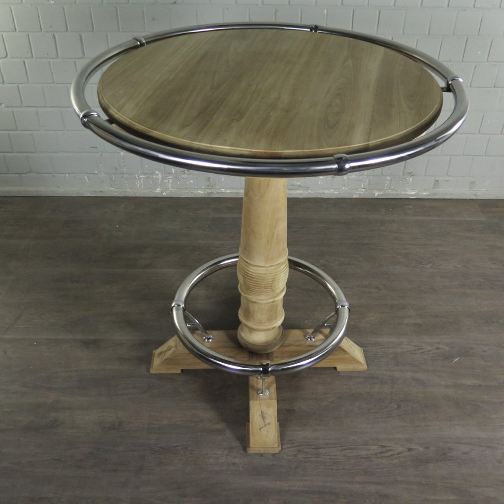 Stehtisch Teakholz Ø 1,09 m