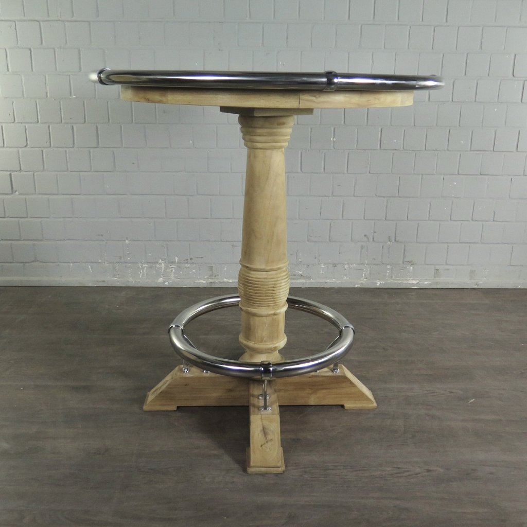 Stehtisch Teakholz Ø 1,09 m