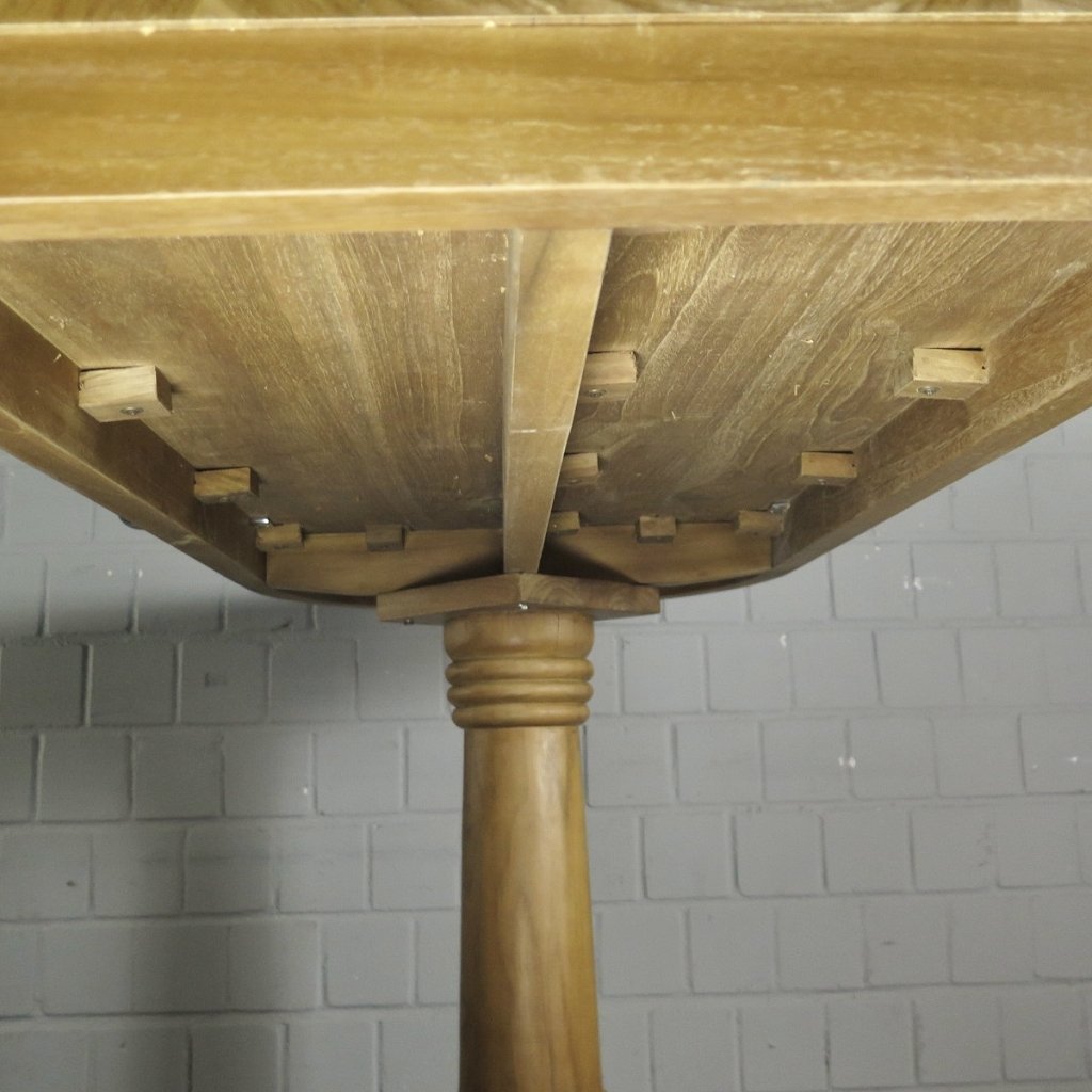 Wand-Stehtisch Bartisch Teakholz 1,28 m